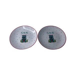 SALE - Pair of Christmas Plates